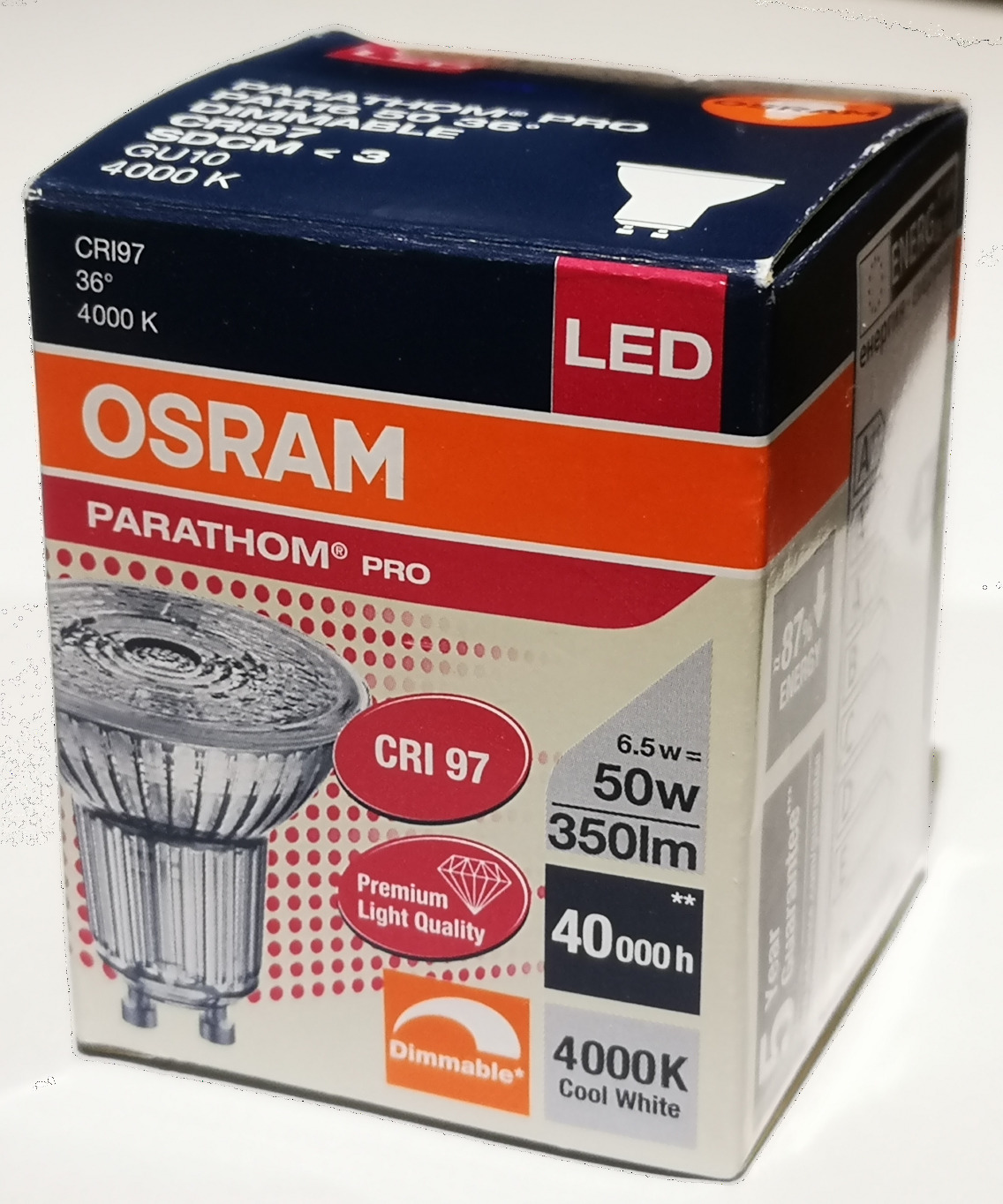 A high-CRI LED lamp.